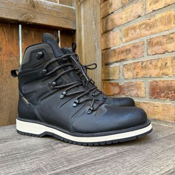 Wolverine Men's Black Waterproof Leather Boots Size 9 US 42 EU - Picture 13 of 16